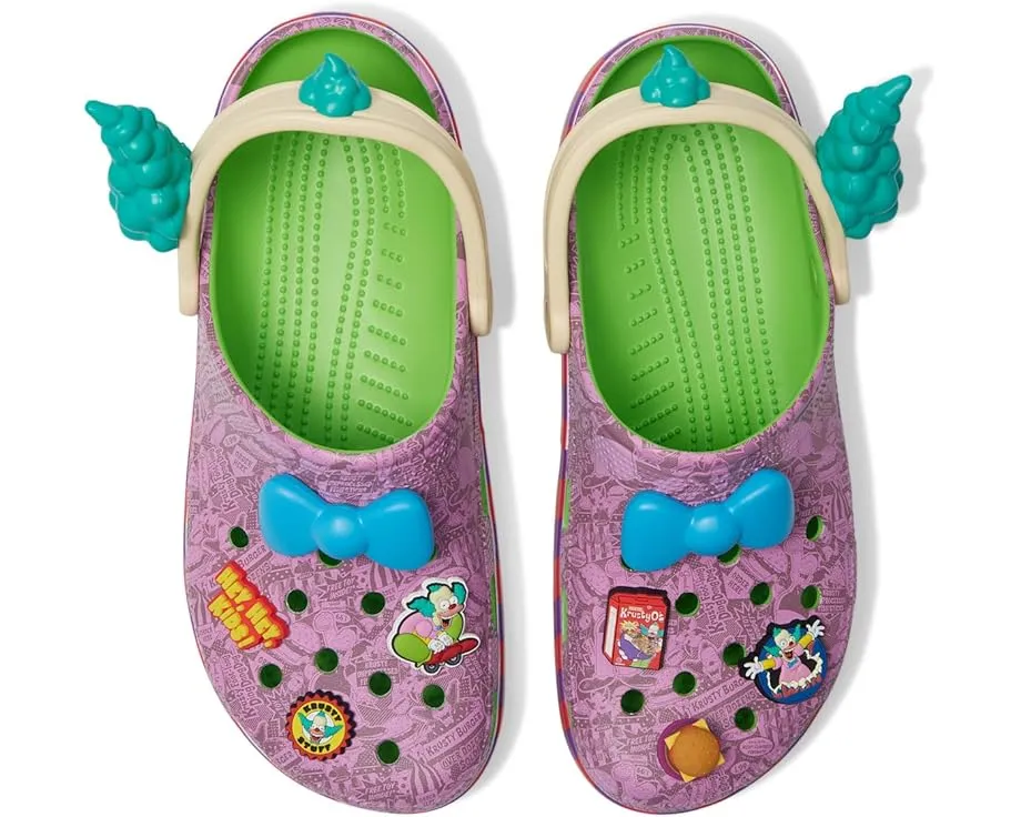 Кроксы The Simpsons Krusty Classic Clog с 6 аксессуарами Jibbitz