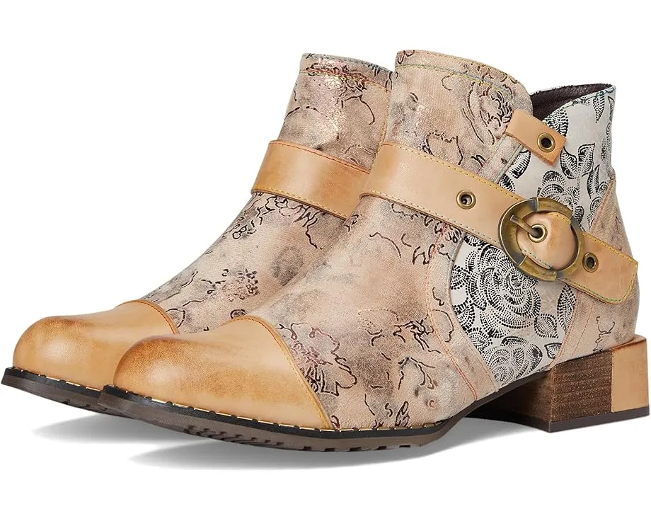 Ботильоны L'Artiste by Spring Step Sipperb с цветочным тиснением и искусственным мехом внутри