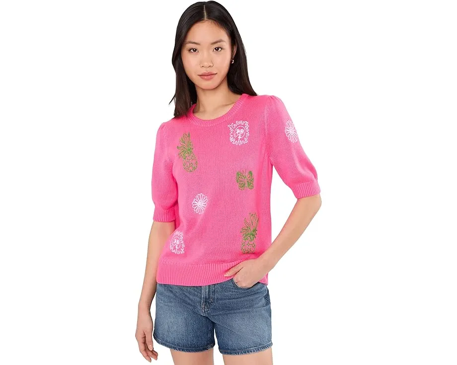 Свитер с коротким рукавом Lilly Pulitzer Orton из мягкой трикотажной ткани