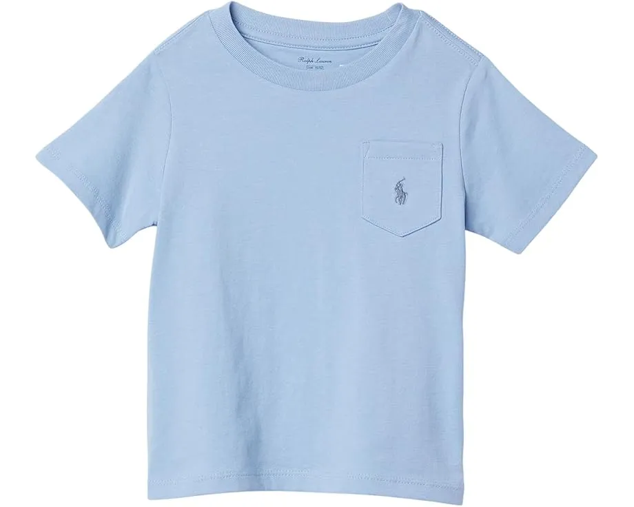 Футболка из хлопкового джерси с карманом Polo Ralph Lauren Kids для младенцев