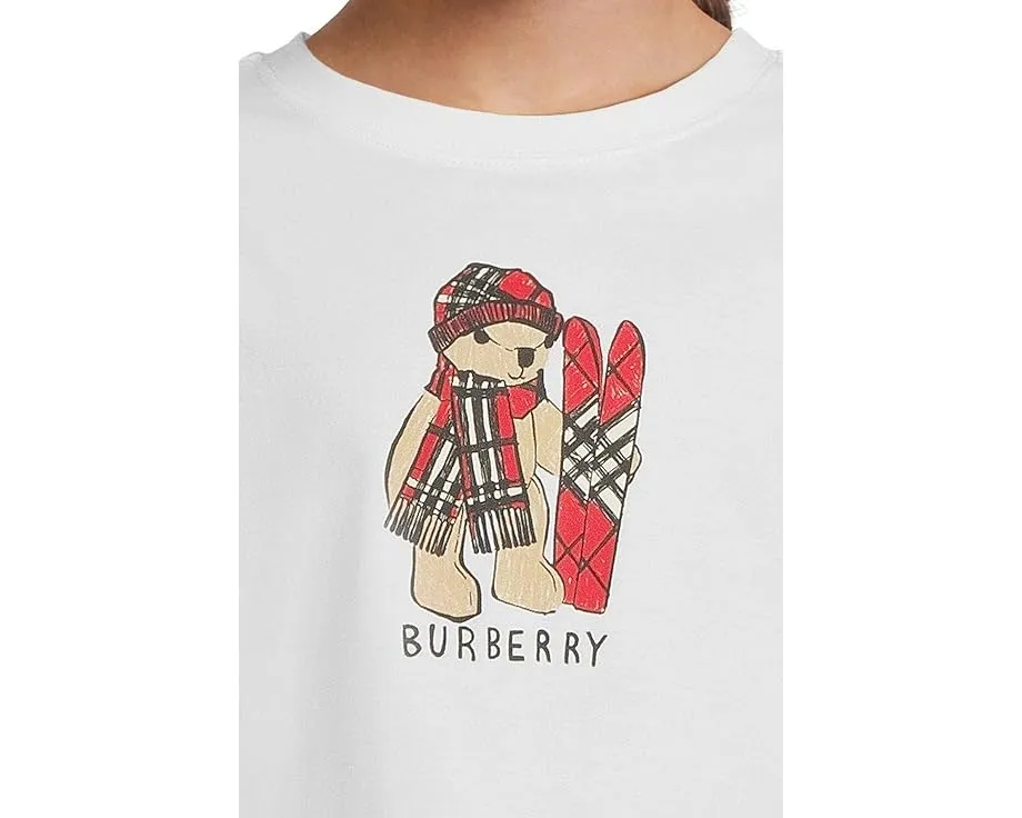 Burberry Kids Футболка Cedar Teddy с принтом мишки для детей из хлопка