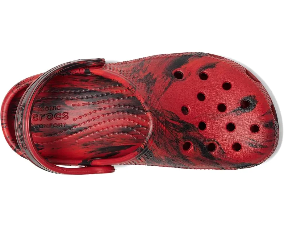 Crocs Classic Marbled Tie-Dye Clogs детские сабо в технике тай-дай