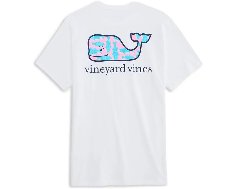 Футболка Vineyard Vines с коротким рукавом и принтом волнистой рыбы и кита