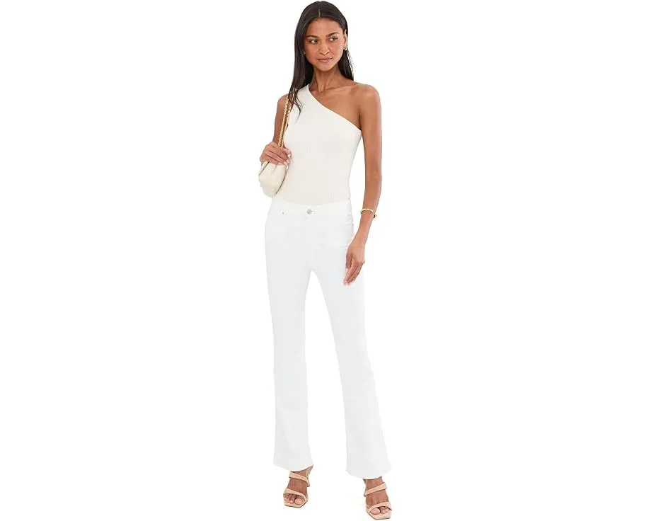Джинсы Paige Petite High Rise Laurel Canyon в оттенке Tonal Ecru