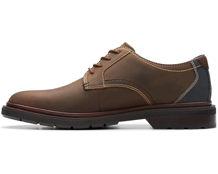 Туфли Derby Clarks Burchill из гладкой кожи с массивной подошвой