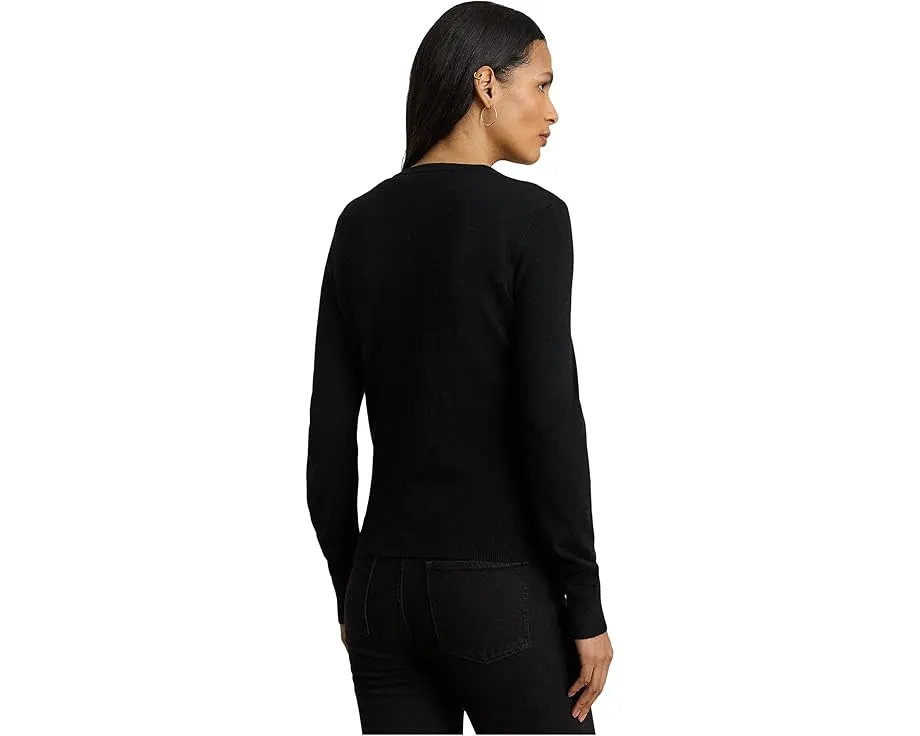 Кардиган Lauren Ralph Lauren с ремневым принтом и атласным передом