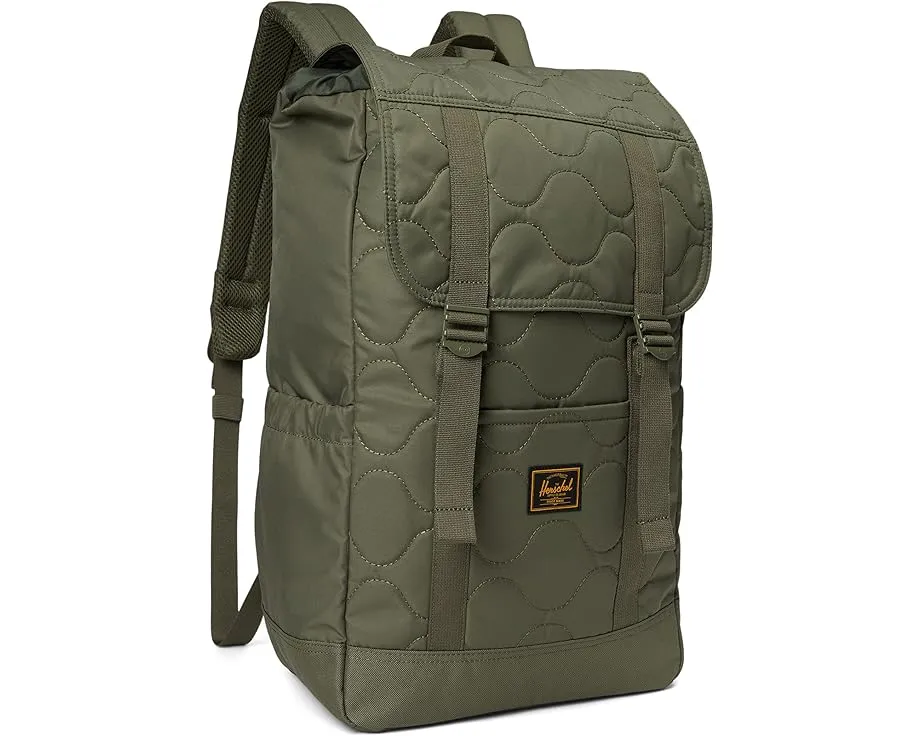 Стеганый рюкзак Herschel Retreat Quilted Capsule с переработанной тканью и множеством карманов