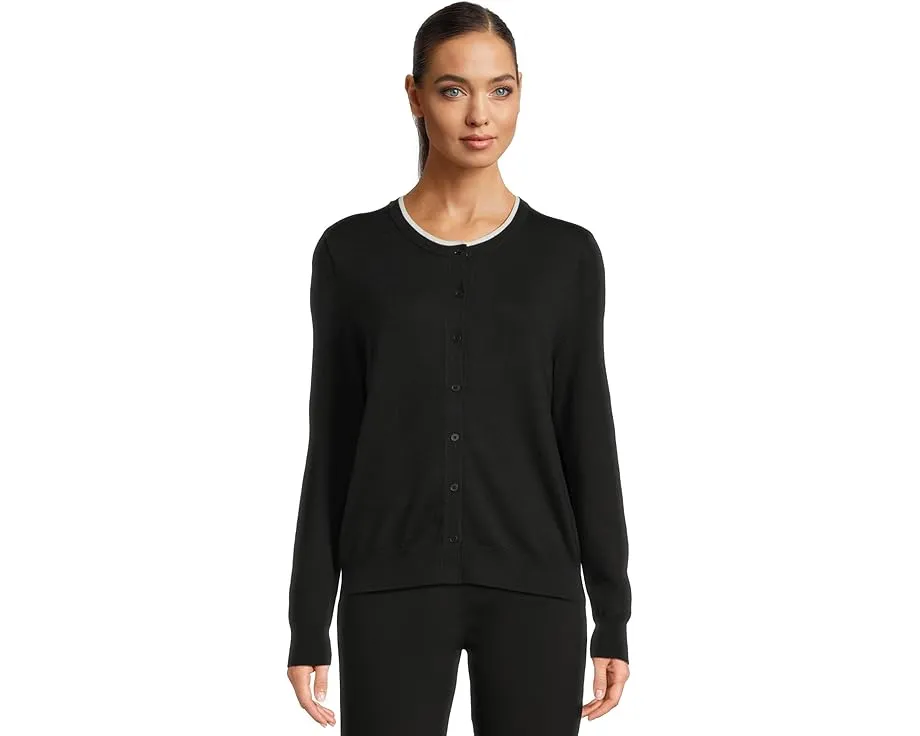 Кардиган Elliott Lauren Modal Knits на пуговицах с двойным воротником