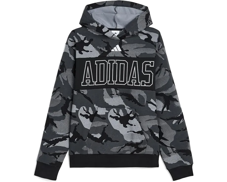 Adidas AOP Color Block Halftone Camo Hooded Pullover для детей с камуфляжем