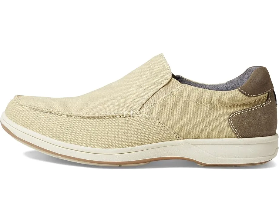 Мокасины Florsheim Lakeside Canvas с круглым носком на текстильной подошве