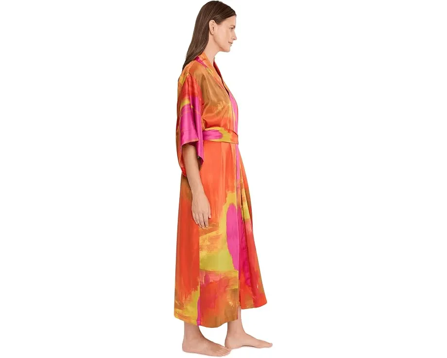 Natori Халат Soleil Robe с принтом разноцветный