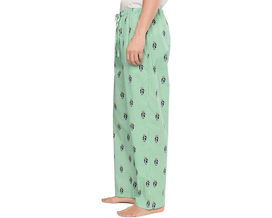 Пижамные брюки Polo Ralph Lauren с принтом в виде медведя и свободным кроем