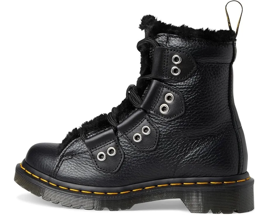 Ботинки Dr. Martens 1460 Lace To Toe с меховой подкладкой и шнуровкой