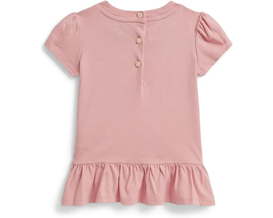 Футболка Polo Bear пеплум для малышей Polo Ralph Lauren