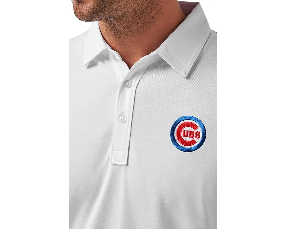Поло TravisMathew Chicago Cubs The Zinna с вышивкой на груди