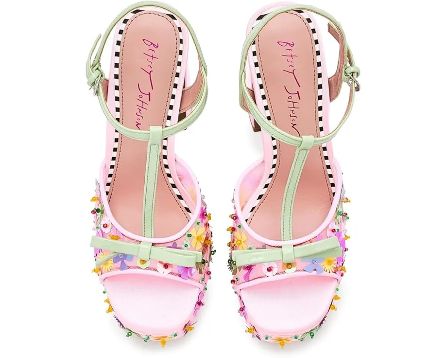 Босоножки Blue by Betsey Johnson Melodie на платформе с бантом и пайетками