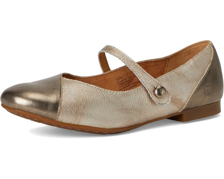 Балетки Pandora из цельнозерновой кожи с ремешком на щиколотке