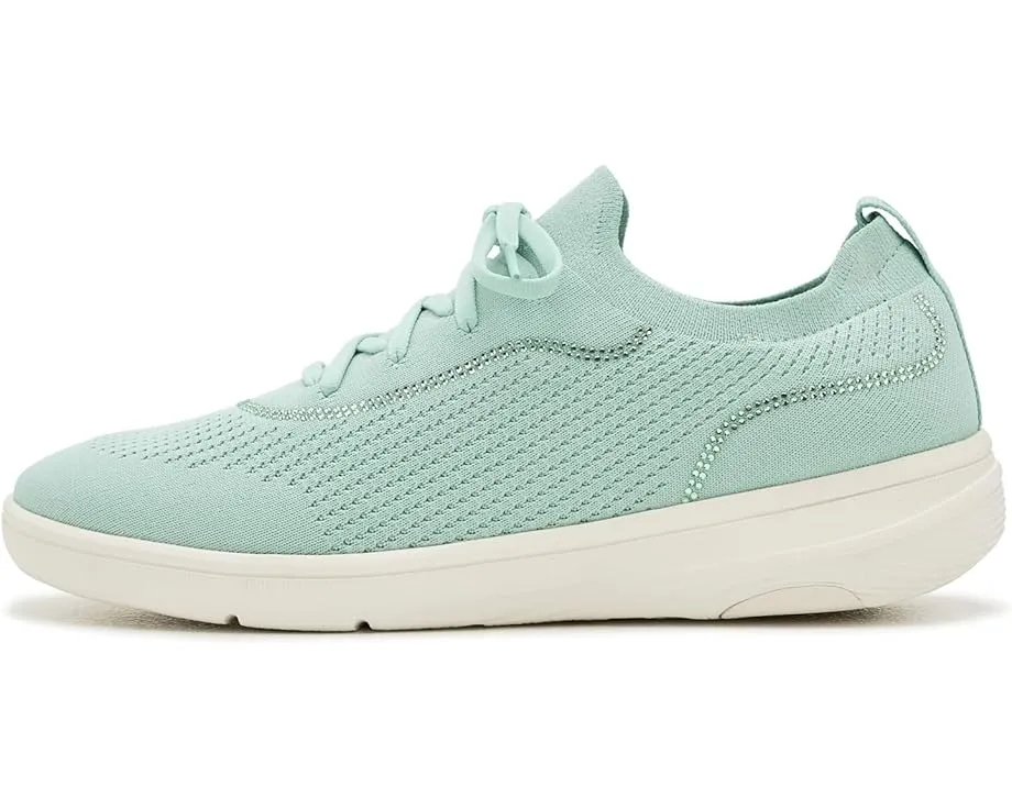 Кроссовки FitFlop Super-Q без шнуровки из трикотажа с кристаллами