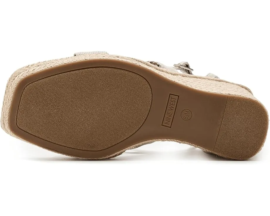 Босоножки Nine West Adriane на танкетке с открытым мысом