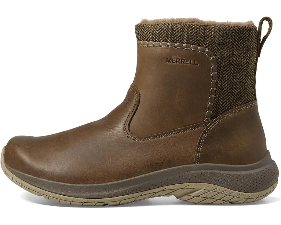 Ботинки Merrell Encore Ice 5 Mid Zip с водонепроницаемой кожей и утеплением