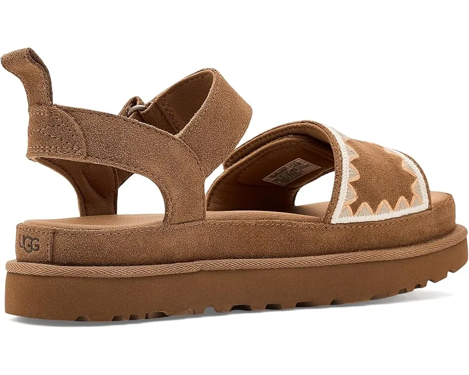 Сандалии UGG Goldenstar Artistitch с вышивкой и регулируемой лямкой