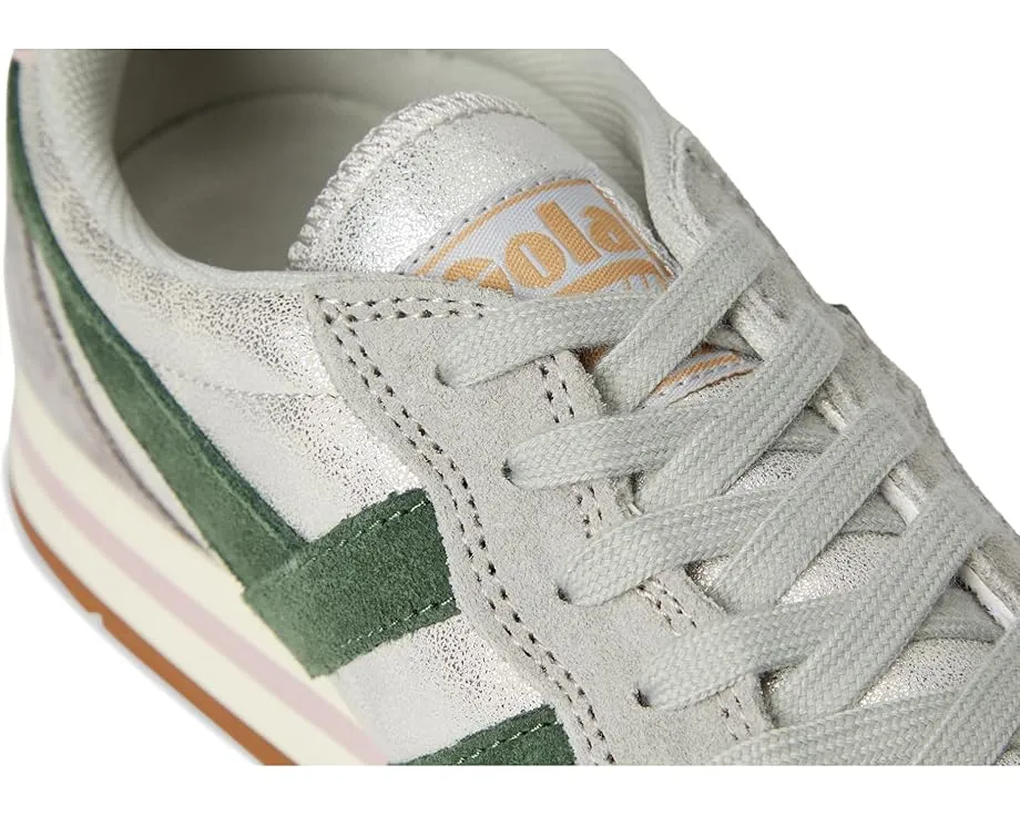 Кроссовки Gola Daytona Blaze с блестящими полосками и кожаным верхом
