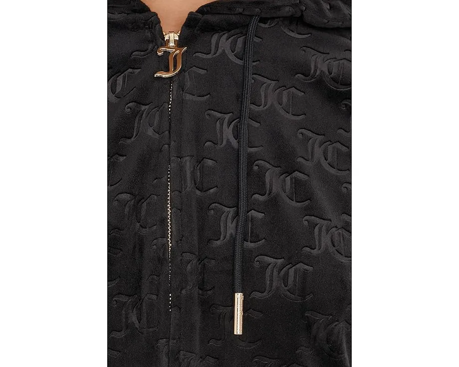 Худи Juicy Couture Corset Zip Front с вышитыми инициалами