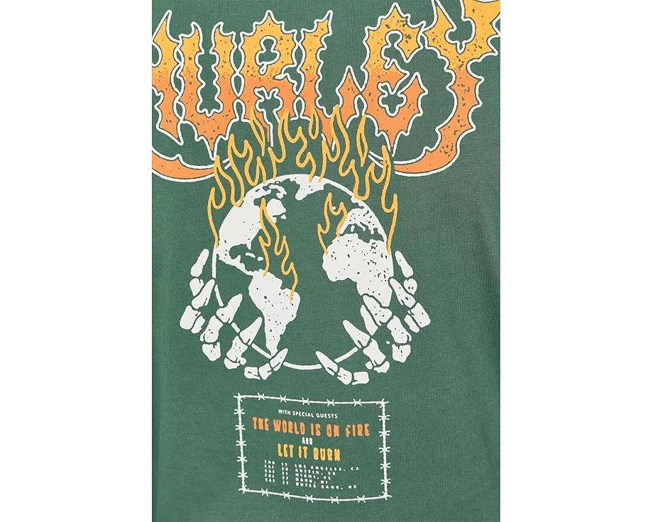 Футболка Hurley Fire с коротким рукавом из плотного хлопка