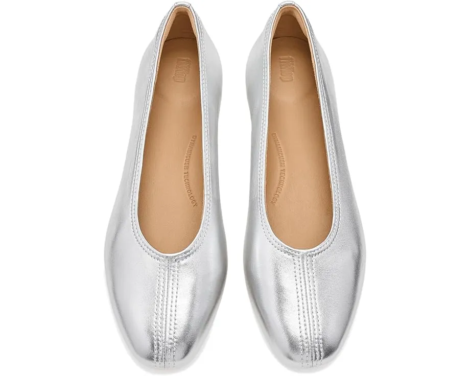Балетки FitFlop Delicato с высоким вырезом из мягкой кожи