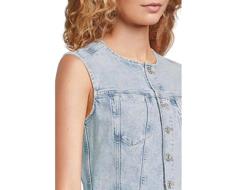 Комбинезон Paige Cirie из денима с прямыми брюками и без рукавов