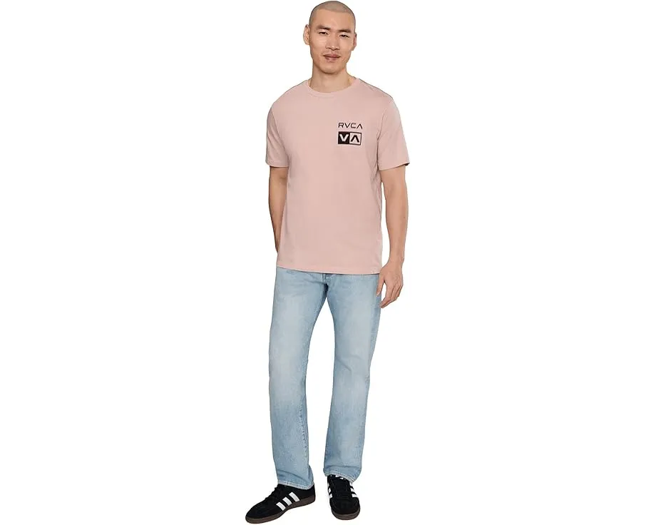 Футболка RVCA Glitch Short Sleeve с принтом и красной строчкой