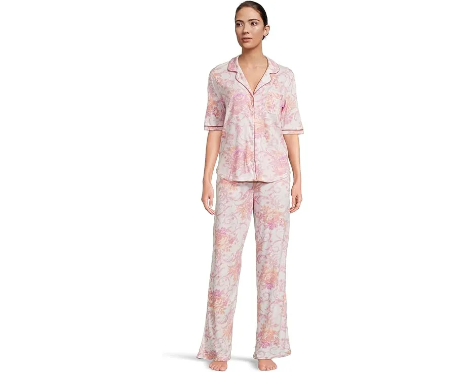 Комплект пижамы Karen Neuburger с кружевом и рукавом три четверти