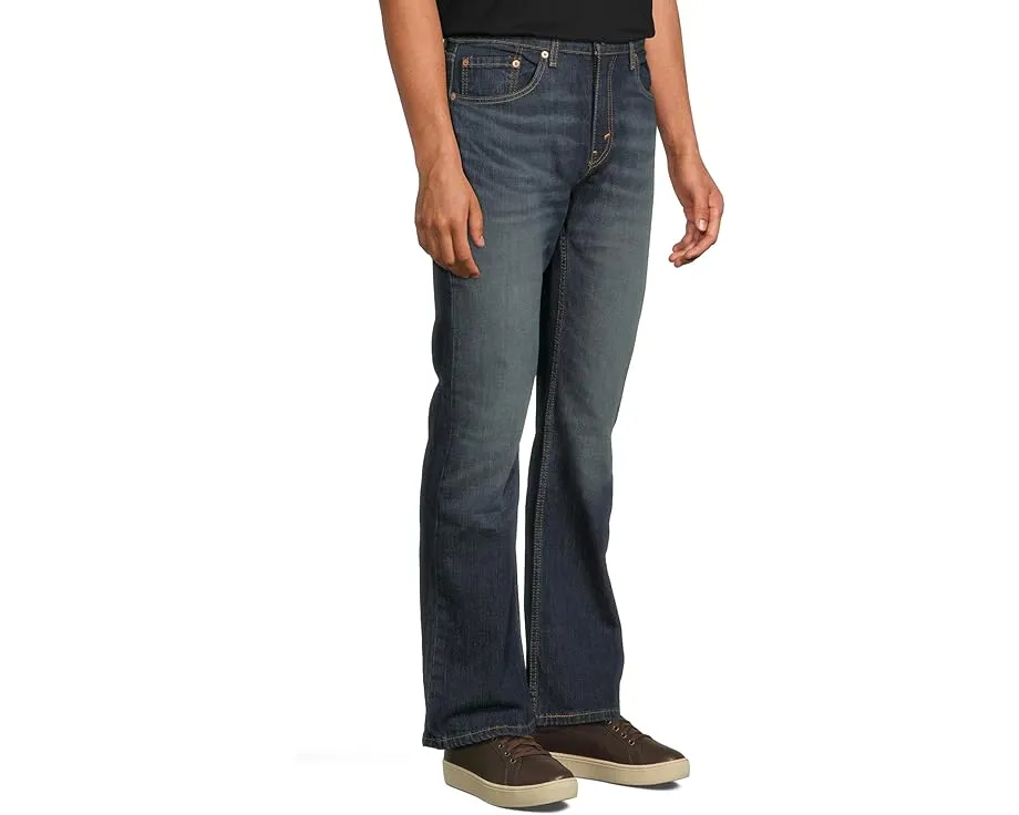 Джинсы Levi's 527 Slim Boot Cut с зауженным клешем и темным оттенком