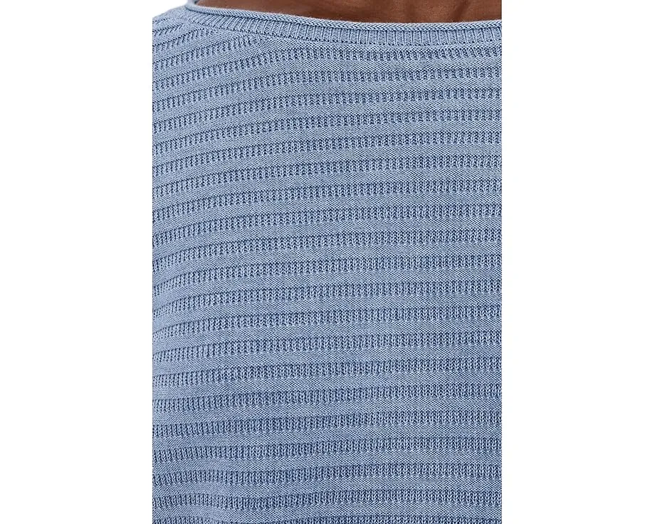 Свитер Lilla P с широким вырезом и контрастной отделой низа