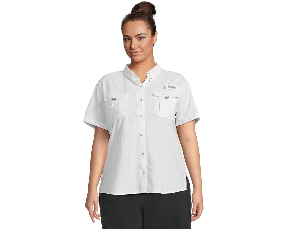 Columbia Plus Size Bahama II с коротким рукавом и защитой UPF 50