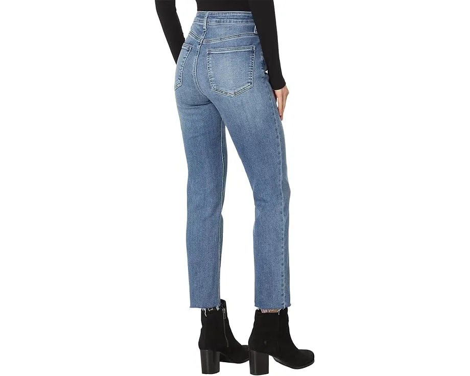 Джинсы Rachael High Rise Fab Ab Mom Raw Hem Long Inseam KUT from the Kloth с необработанным краем
