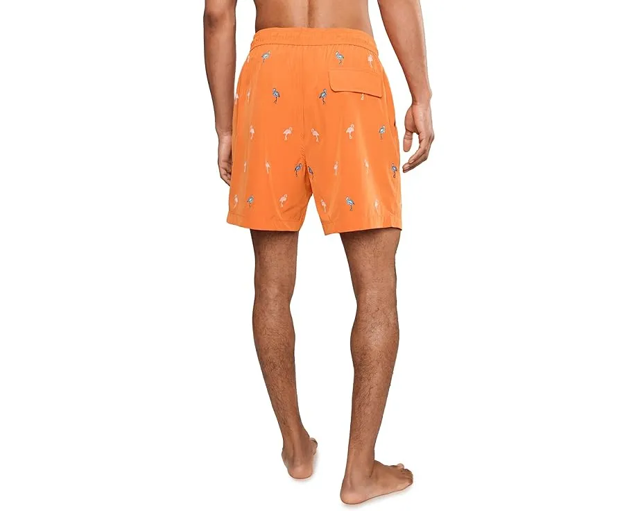 Плавки Tommy Bahama Naples Flamingle 6 с принтом фламинго и сетчатым вкладышем 25 дюймов