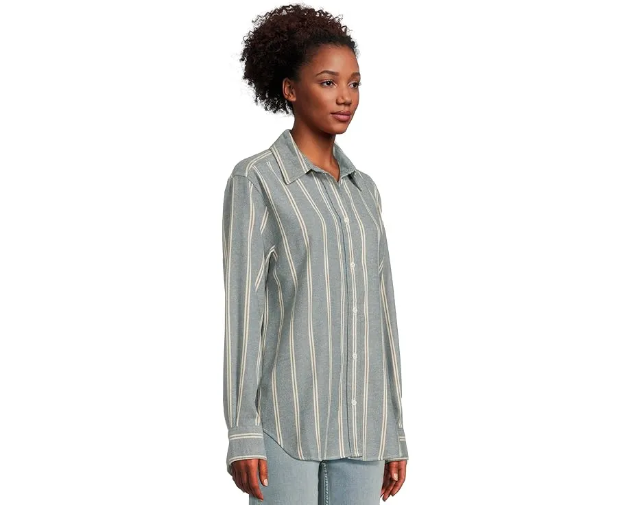 Фланелевая рубашка Faherty The Heirloom Portuguese Relaxed из органического хлопка