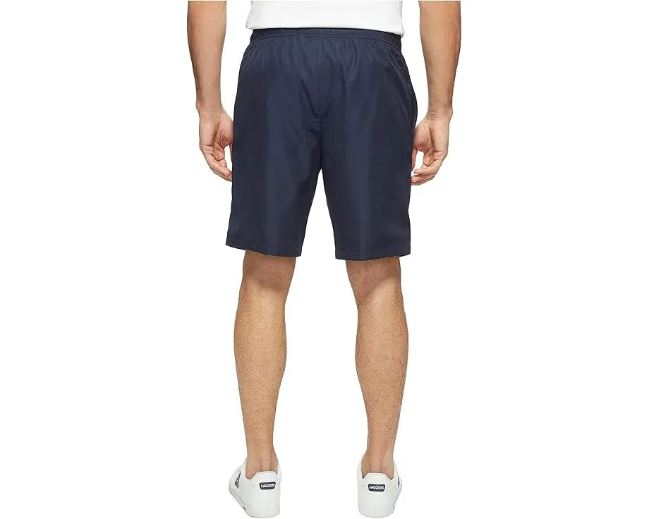 Легкие теннисные шорты Lacoste из тафты с алмазным переплетением
