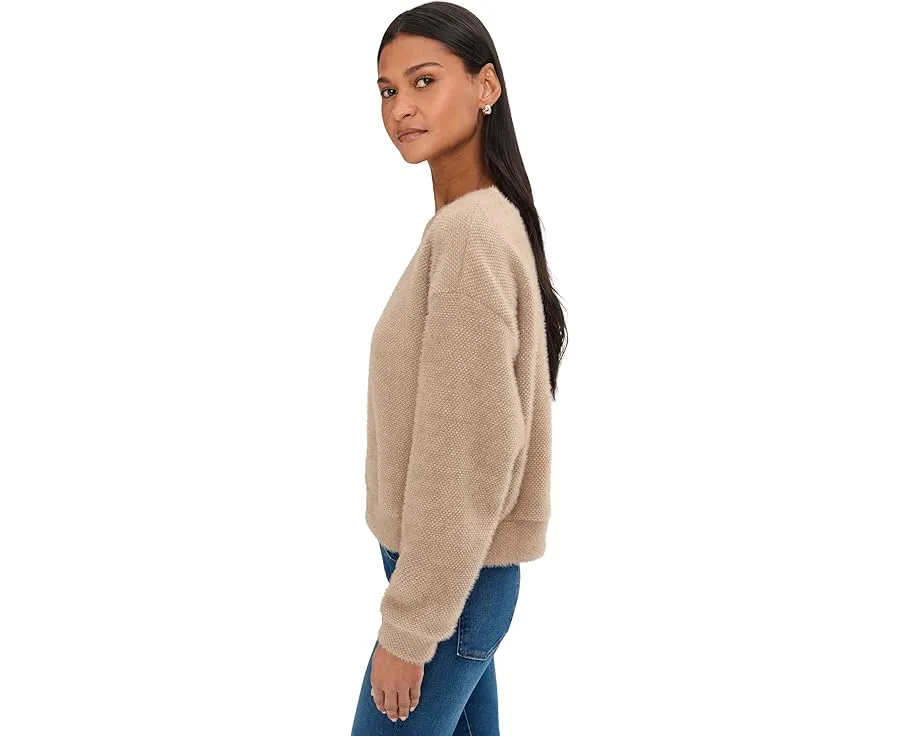 Splendid свитер Fallon Fuzzy Crew Neck с ворсом и удлиненными плечами