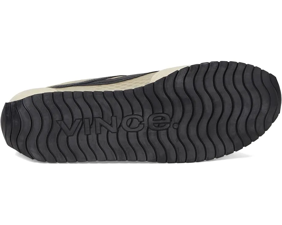 Кроссовки Vince Oasis Runner-W на шнуровке из мягкой кожи с контрастными деталями