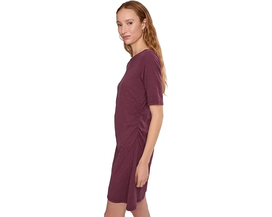 Платье ниже колена с рукавом три четверти и сборками Mod-o-doc