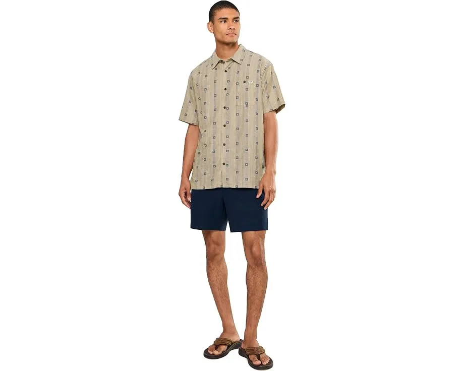 Billabong рубашка с коротким рукавом Sundays Jacquard