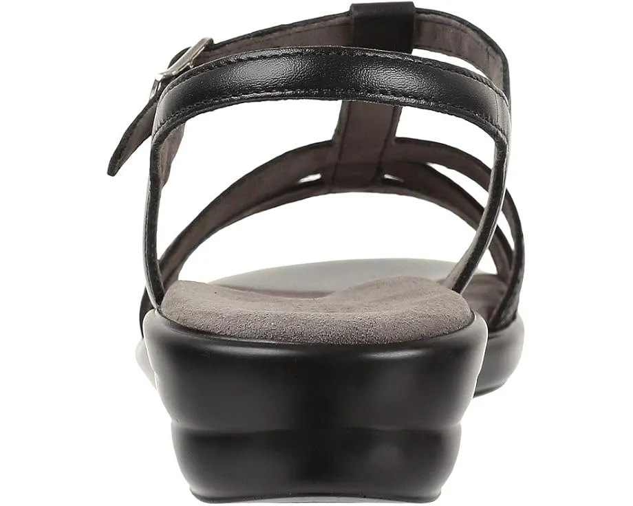 Сандалии SAS Capri T-Strap с регулируемой пряжкой и клином