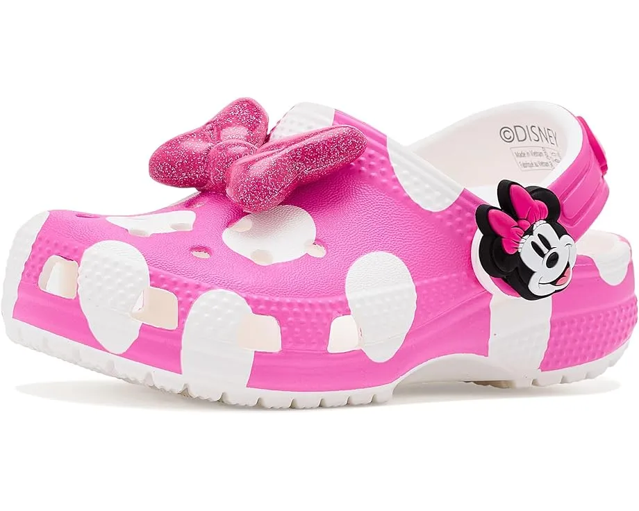 Кроксы Crocs Kids Disney Микки Маус для малышей с розовым бантом