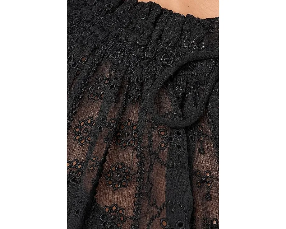 Топ Madewell Nayla Lace с кружевом и рюшами в богемном стиле