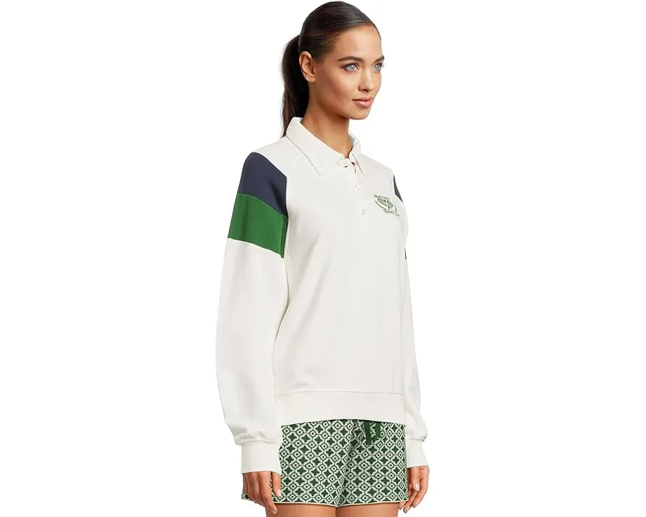 Топ Beach Riot Bennett с воротником и кнопками из французского велюра