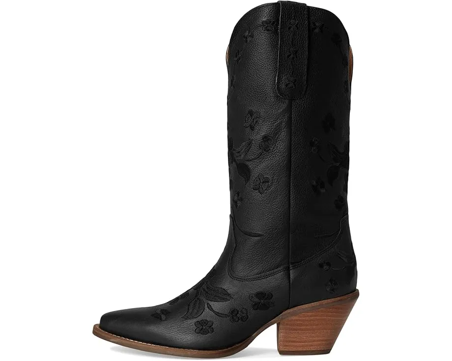 Сапоги Dingo Love Bug с цветочной вышивкой и квадратным каблуком