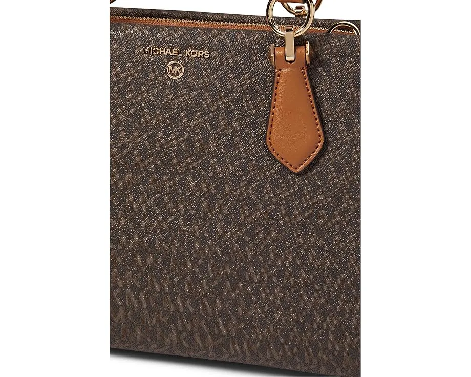 Сумка MICHAEL Michael Kors Marilyn Medium Satchel из кожи с регулируемым ремнем