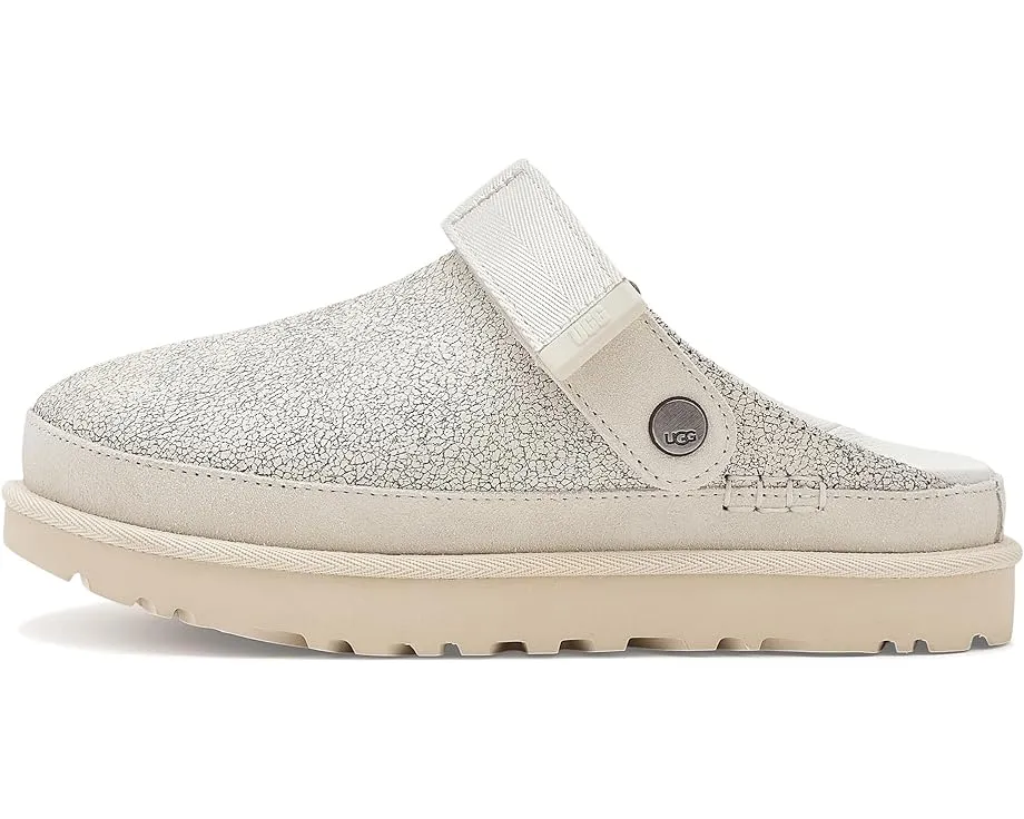 Клоги UGG Goldenstar Crackle с эффектом кракелюра и поворотной лямкой